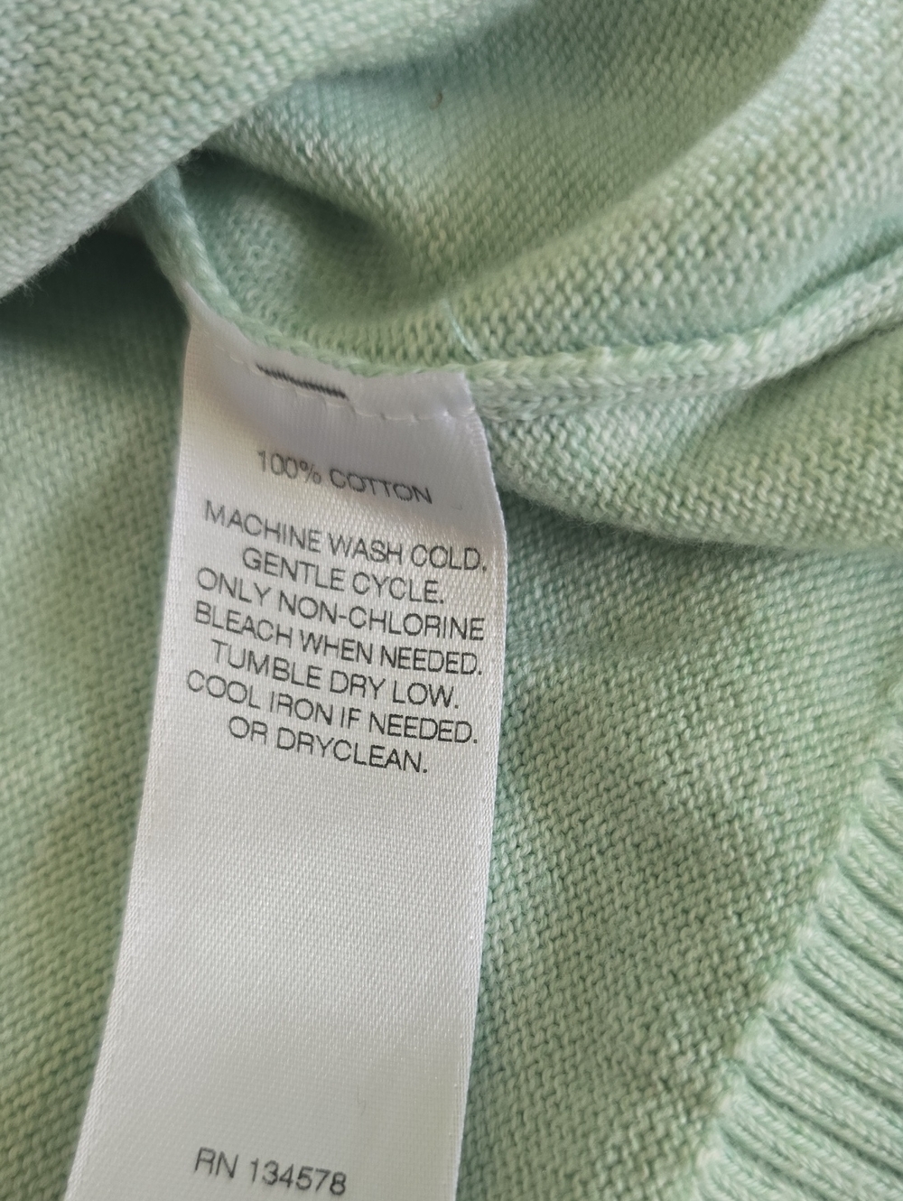 Vineyard Vines Heather Mint Green 1/4 Zip Pullover Sweater - Size XS - Picture 12 of 12